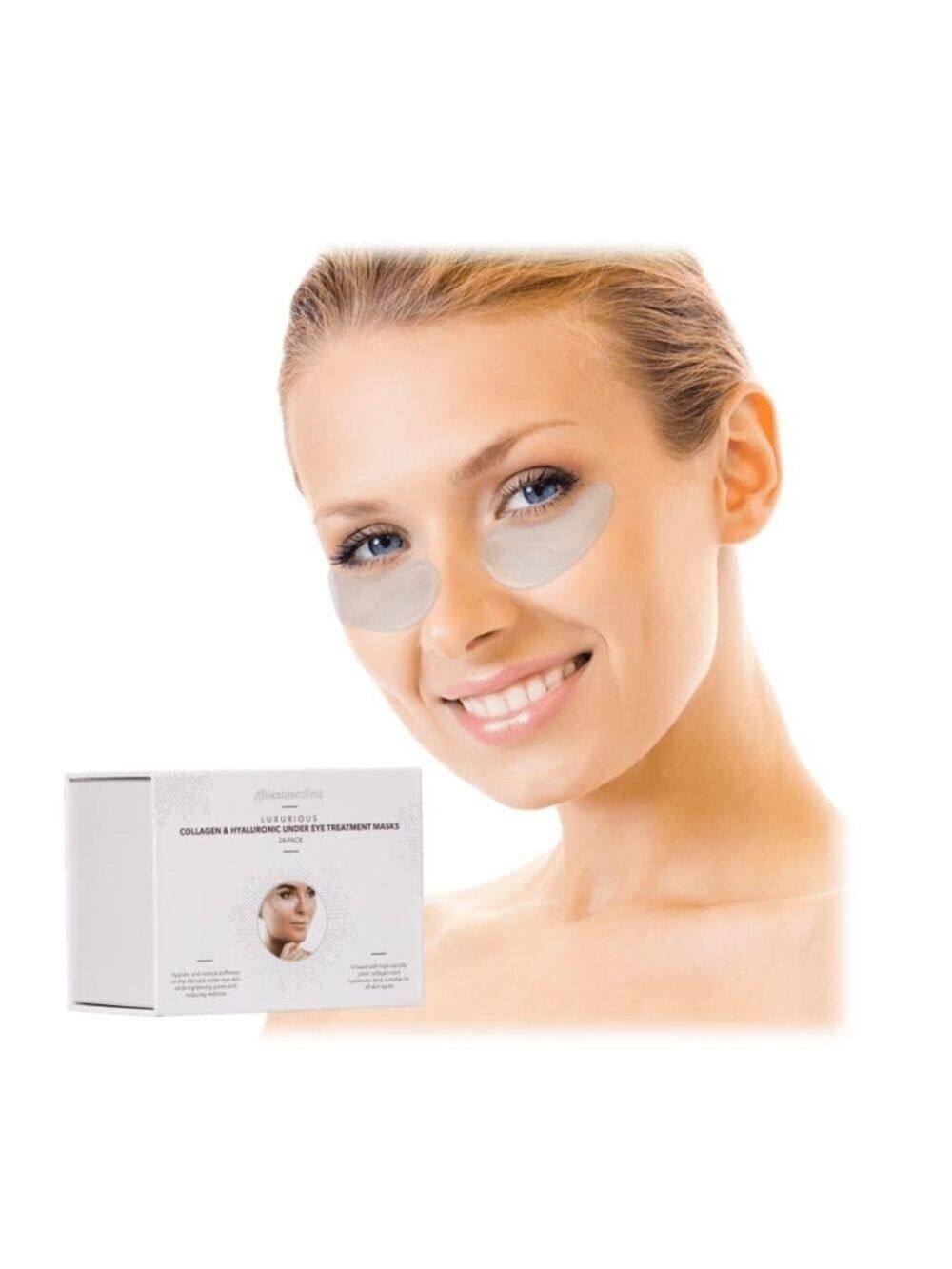 GLOSSMETICS COLLAGEN HYALURONIC ACID UNDER EYE TREATMENT MASKS 24 PACK